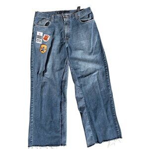 Custom Blue Baggy Jeans Size 34